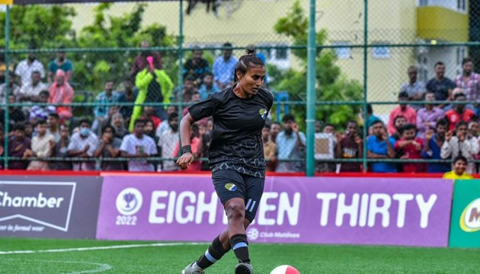 মালদ্বীপে এক ম্যাচে ১১ গোল সাবিনার!
