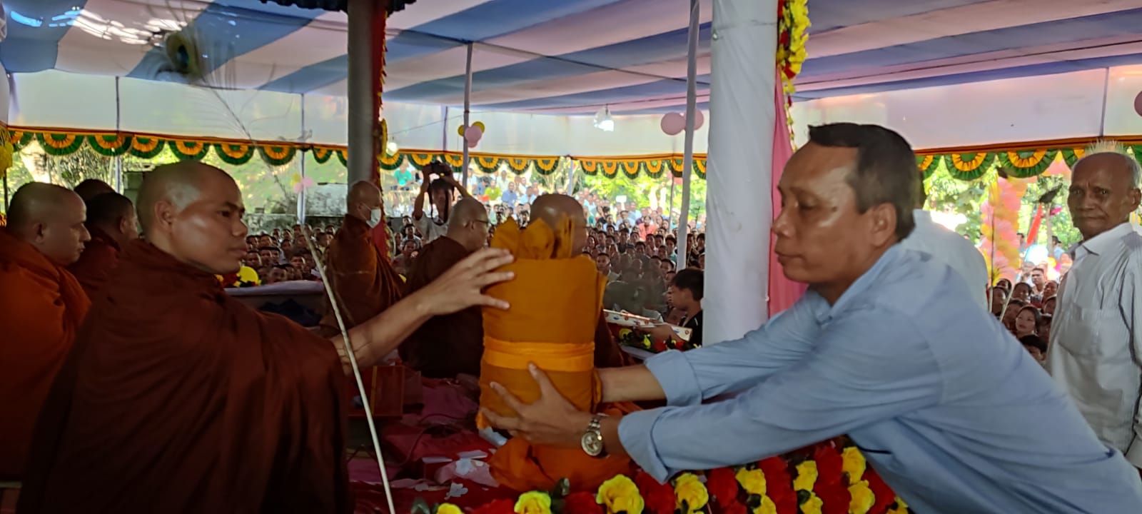 রাঙামাটিতে কঠিন চীবর দানোৎসব অনুষ্ঠিত