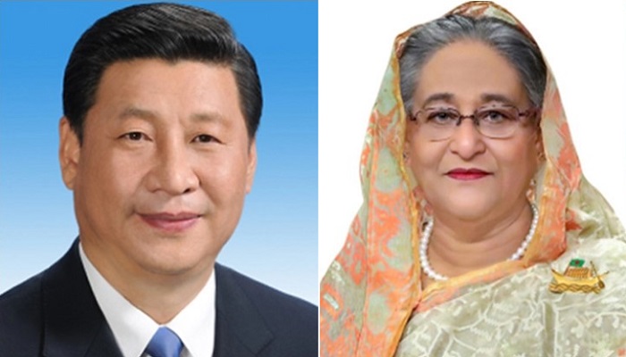 শি জিনপিংকে শেখ হাসিনার অভিনন্দন