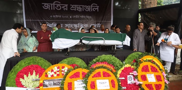 সাংবাদিক তোয়াব খানকে শেষ বিদায়