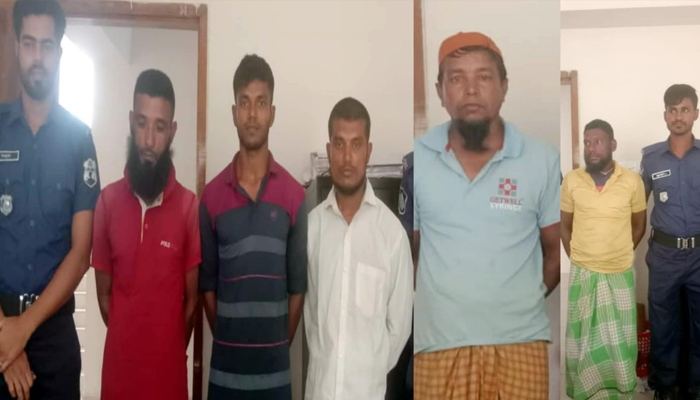 ইলিশ শিকারে নিষেধাজ্ঞা অমান্য, আটক ৫ জেলে