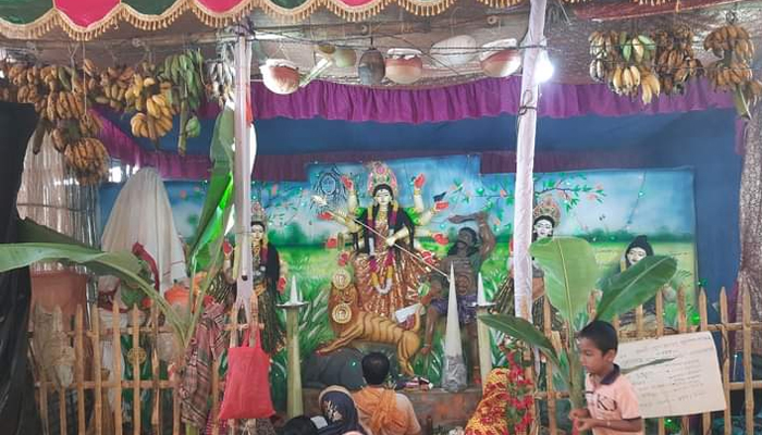 নড়াইলে শারদীয় সপ্তমী অনুষ্ঠিত