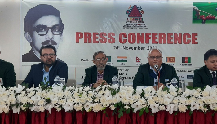শেখ কামাল সার্ক স্নুকার চ্যাম্পিয়নশীপ শুরু ২৬ নভেম্বর