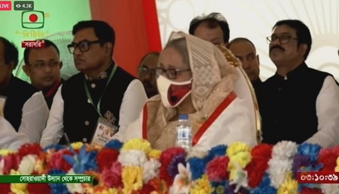 যুব মহাসমাবেশে প্রধানমন্ত্রী