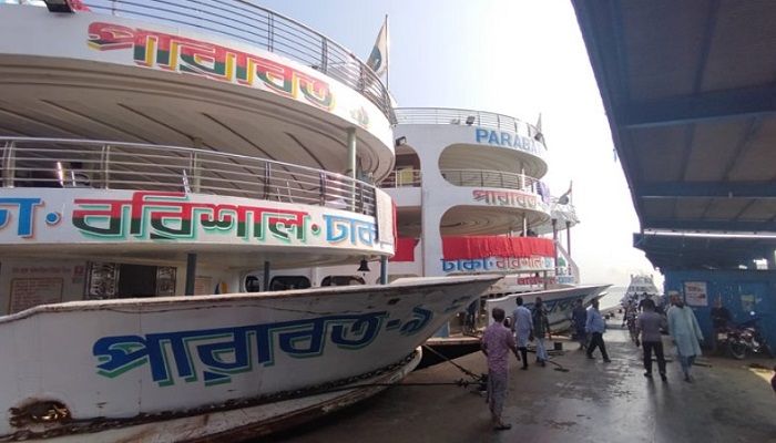 ব‌রিশালে সকল ধরনের নৌ চলাচল বন্ধ