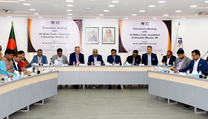 ওয়েলসের ব্যবসায়ীদের বিনিয়োগের আহ্বান এফবিসিসিআই’র