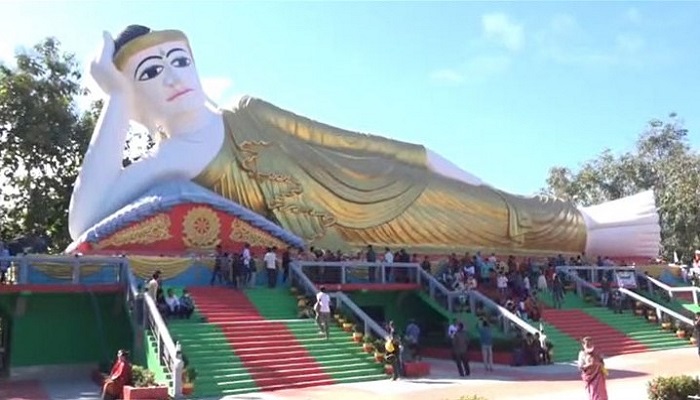 রাঙ্গামাটিতে ১২৬ ফুট দীর্ঘ বুদ্ধমূর্তি