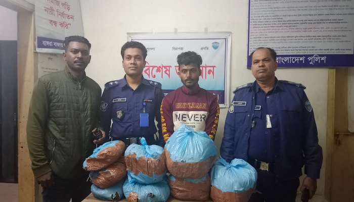 মুরাদনগরে ১২ কেজি গাঁজাসহ মাদক ব্যবসায়ী আটক