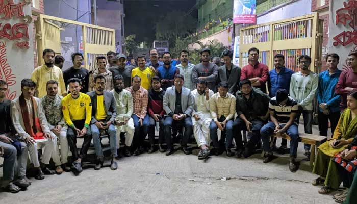পুরান ঢাকায় জবি ছাত্রলীগের অবস্থান