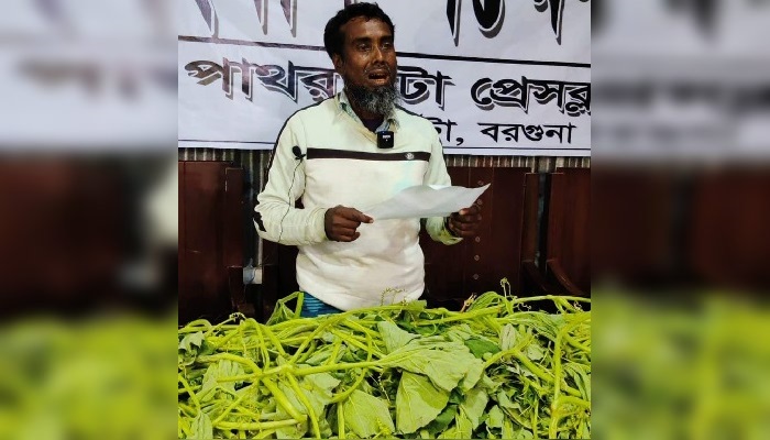 নেশার টাকা না দেয়ায় সবজি ক্ষেত বিনষ্ট