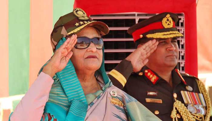 ভাটিয়ারি মিলিটারি একাডেমিতে প্রধানমন্ত্রী