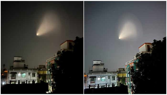 আকাশে আলোকরশ্মি নিয়ে তোলপাড়