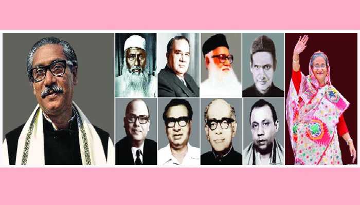 জন্ম থেকে আওয়ামী লীগের নেতৃত্বে ছিলেন যারা