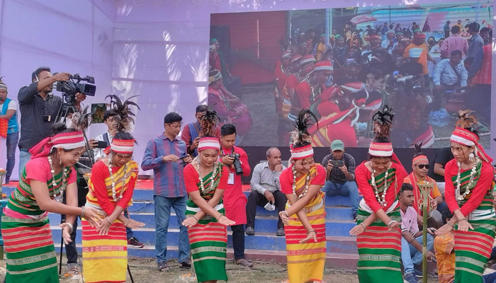 গারোদের ঐতিহ্যবাহী অনুষ্ঠান ‘ওয়ানগালা’ উদযাপিত