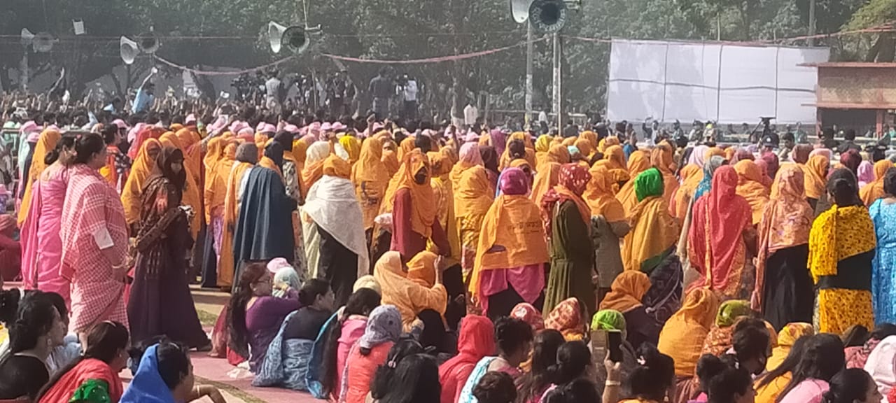 জনসমুদ্র রাজশাহী, সভাস্থল কানায় কানায় পূর্ণ