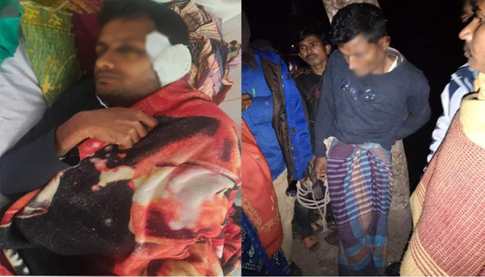 চুরির অপবাদে কৃষককে গাছে বেঁধে নির্যাতন