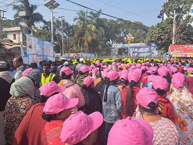 জনসমুদ্র রাজশাহী, সভাস্থল কানায় কানায় পূর্ণ