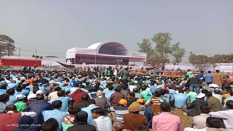 জনসমুদ্র রাজশাহী, সভাস্থল কানায় কানায় পূর্ণ