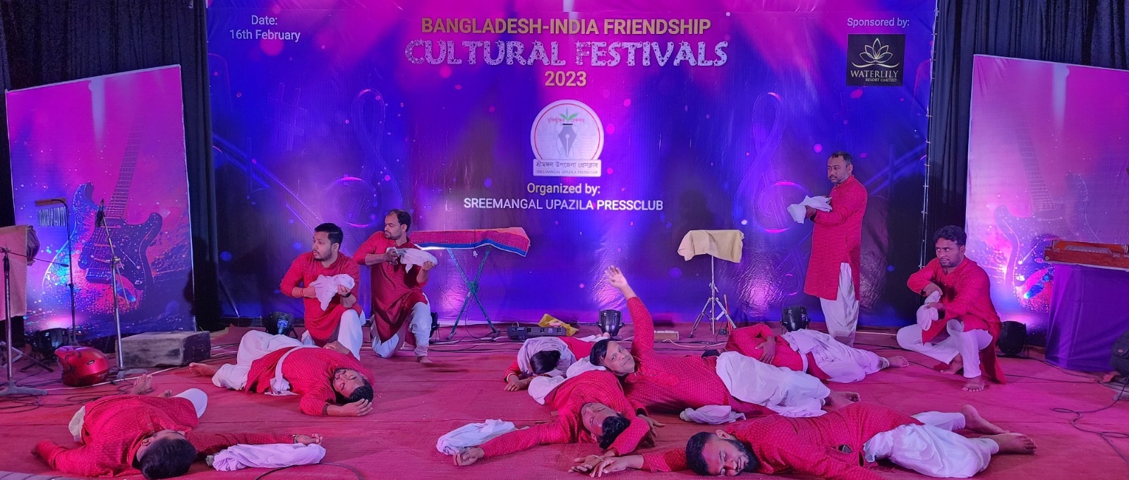শ্রীমঙ্গলে ‘মায়ার আত্মকাহন’ নাটকের মহড়ায় তারার মেলা