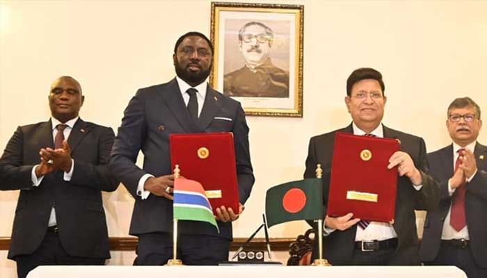 বাংলাদেশ-গাম্বিয়া সমঝোতা স্মারক স্বাক্ষর