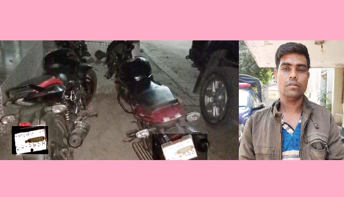 আশাশুনিতে হাতেনাতে মোটরসাইকেল চোর আটক