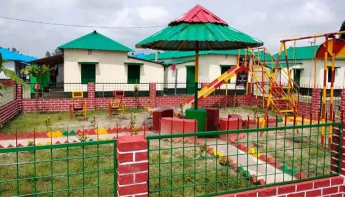 আশ্রয়ণ প্রকল্পে দৃষ্টি নন্দন শিশুপার্ক নির্মাণ