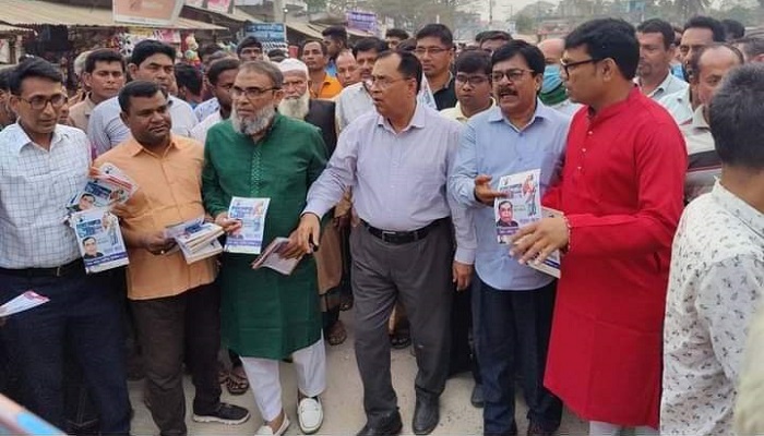 ঝিকরগাছায় নাসির উদ্দীন এমপির গণসংযোগ