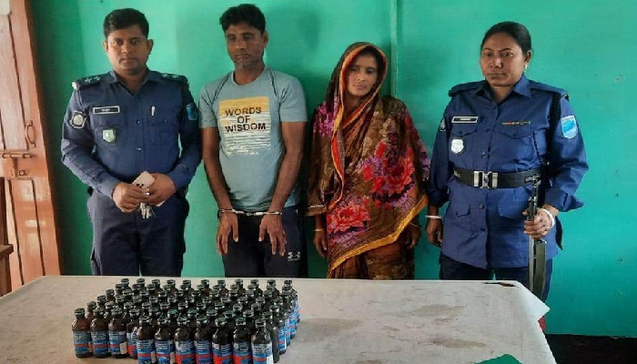 বোয়ালমারীতে ফেন্সিডিলসহ মা গ্রেপ্তার, মেয়ে পলাতক