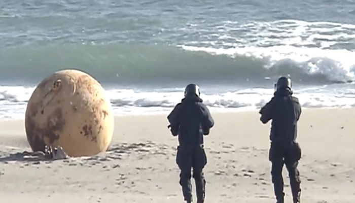 জাপানের সমুদ্রসৈকতে অজ্ঞাত বস্তু