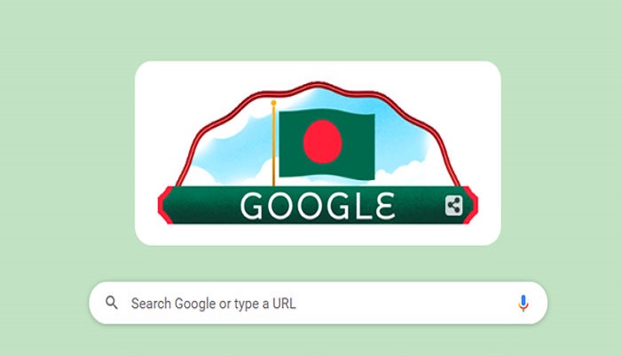 গুগল ডুডলে স্বাধীনতা দিবস