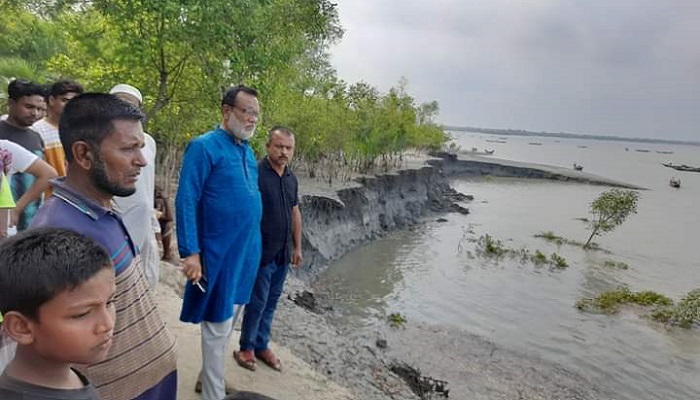 নদীভাঙনে মারাত্মক ঝুঁকির মুখে সহস্রাধিক পরিবার