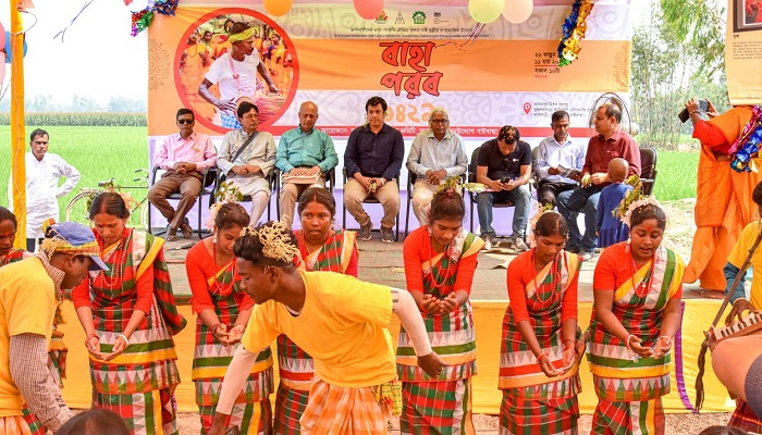 গোবিন্দগঞ্জে বাহা উৎসবে মেতে উঠলো সাঁওতাল জনগোষ্ঠী