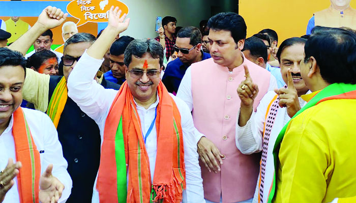 ত্রিপুরা-নাগাল্যান্ডে জয় বিজেপির, মেঘালয়ে ত্রিশঙ্কু