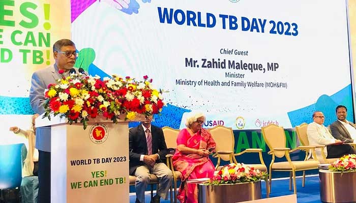যক্ষ্মায় প্রতিদিন ১০০ মৃত্যু: স্বাস্থ্যমন্ত্রী