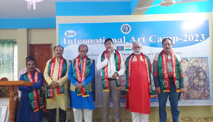 নড়াইলে আন্তর্জাতিক আর্ট ক্যাম্পের উদ্বোধন