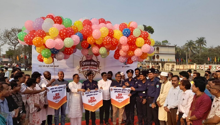 কুলাউড়ায় মেয়র কাপ ফুটবল টুর্নামেন্টের উদ্বোধন