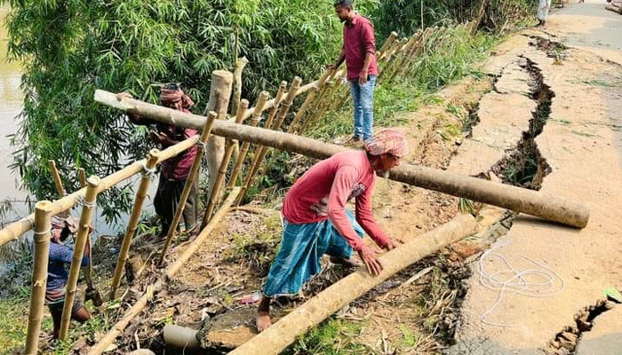 জুড়ীতে পরিবেশমন্ত্রীর নির্দেশে সড়কের কাজ শুরু