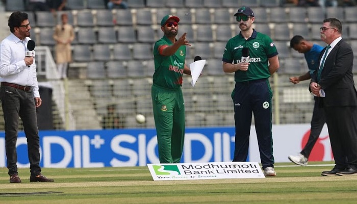 আইরিশদের বিপক্ষে টসে হেরে ব্যাটিংয়ে বাংলাদেশ