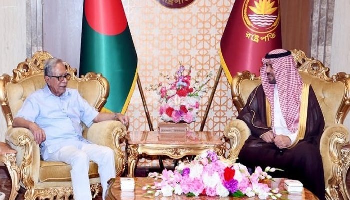 রাষ্ট্রপতির সঙ্গে সৌদি রাষ্ট্রদূতের সাক্ষাৎ