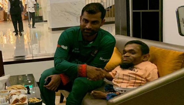 ১৮ ইঞ্চি শাহীনের সঙ্গে দেখা করলেন তামিম