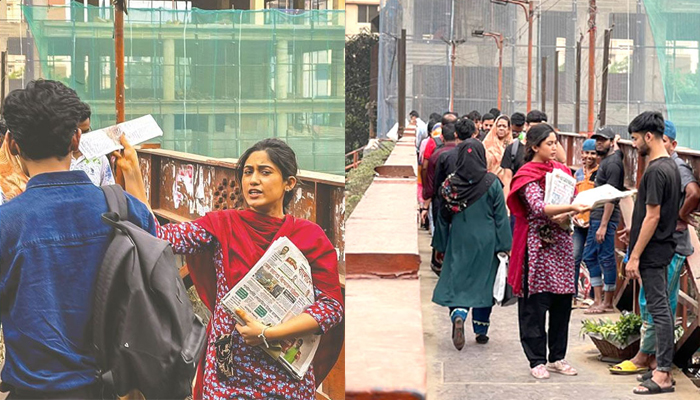 পথে পথে পত্রিকা বিক্রি করছেন সাফা কবির!