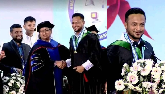 সাকিব এখন অফিশিয়ালি গ্রাজুয়েট