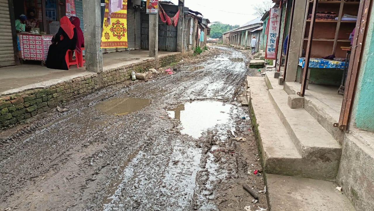 ময়লা-আবর্জনায় পাথারিয়া বাজারের বেহাল দশা