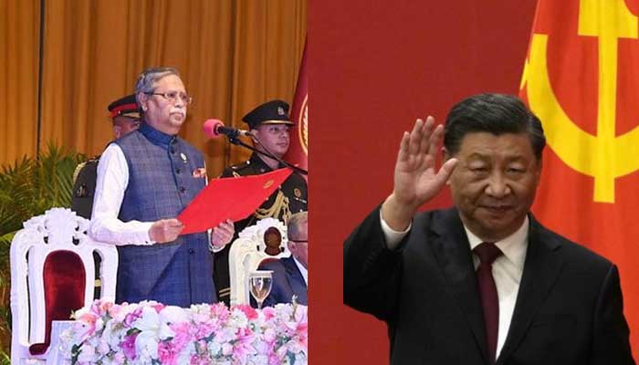 রাষ্ট্রপতি সাহাবুদ্দিনকে চীনা প্রেসিডেন্টের অভিনন্দন