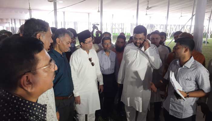 ঈদগাহ ময়দান পরিদর্শন তাপসের