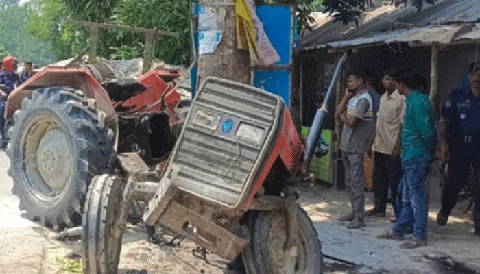 কালীগঞ্জে ট্রাক্টরের ধাক্কায় পথচারী নিহত