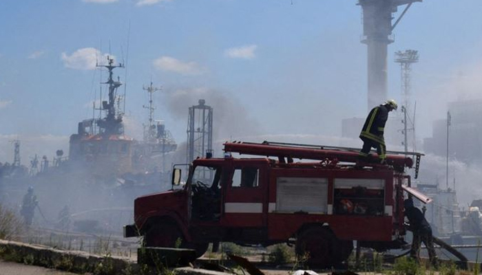 ওডেসা বন্দরে রাশিয়ার ড্রোন হামলা