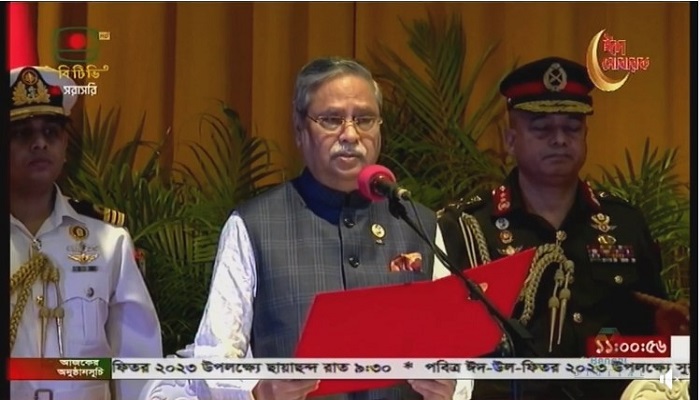 নিষ্ঠার সঙ্গে দায়িত্ব পালনের অঙ্গীকার নতুন রাষ্ট্রপতির