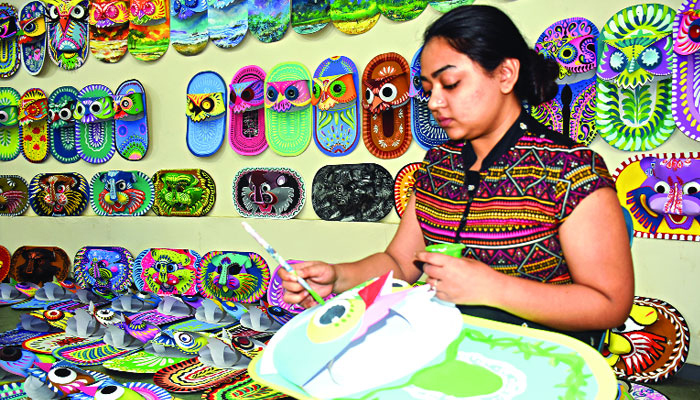 মঙ্গল শোভাযাত্রার প্রস্তুতি