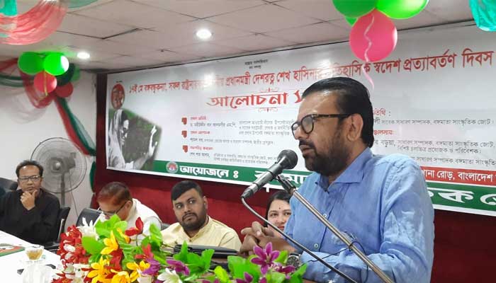শেখ হাসিনার স্বদেশ প্রত্যাবর্তনে শ্যামল দত্ত
